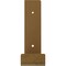 Ekena Millwork Steel Hanging Shelf Bracket, Hammered Gold 2"W x 12"D x 7"H BKTM02X12X07HSHGO - alternate 3